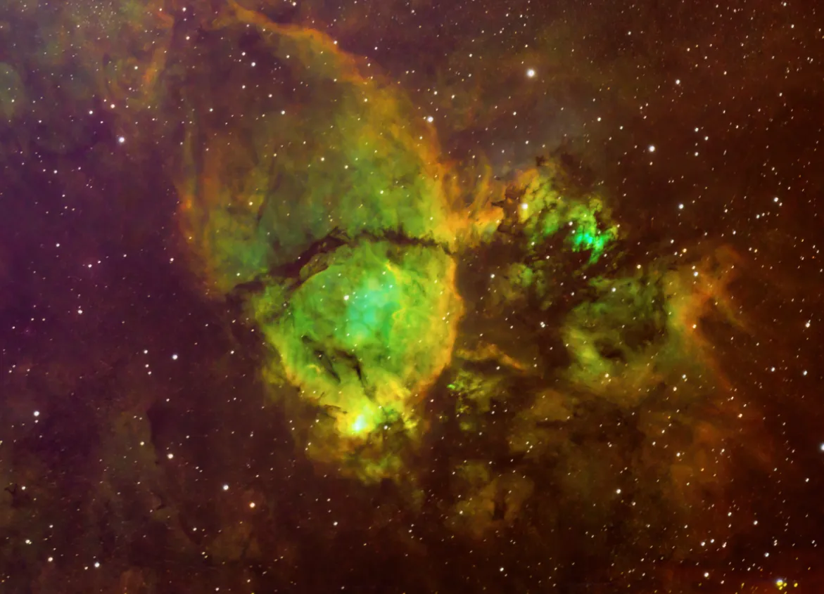 IC 1795 - The Fish Head Nebula in SHO