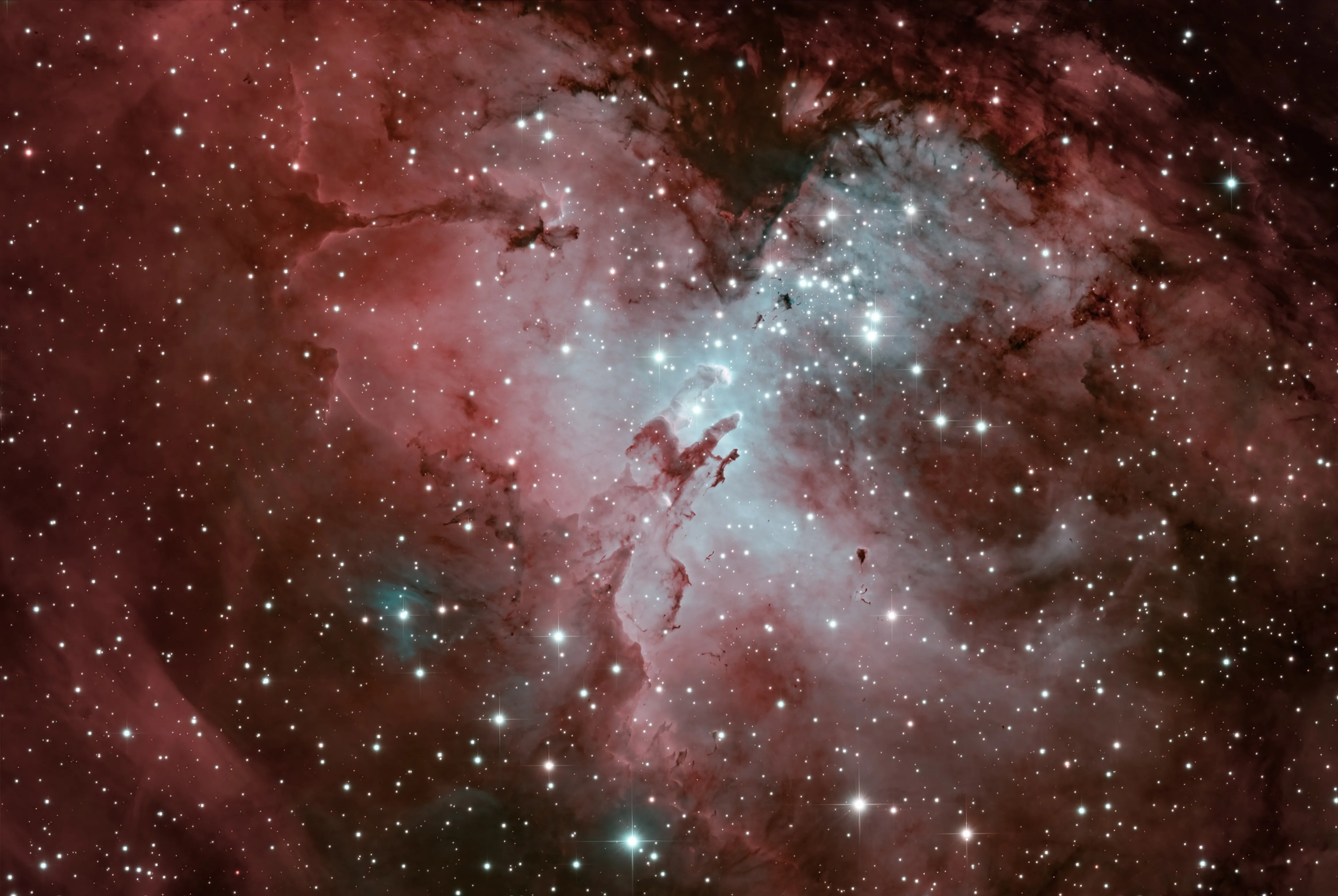 M16 Eagle Nebula Pillars of Creation by Richard Harris at Ozark Hills Observatory