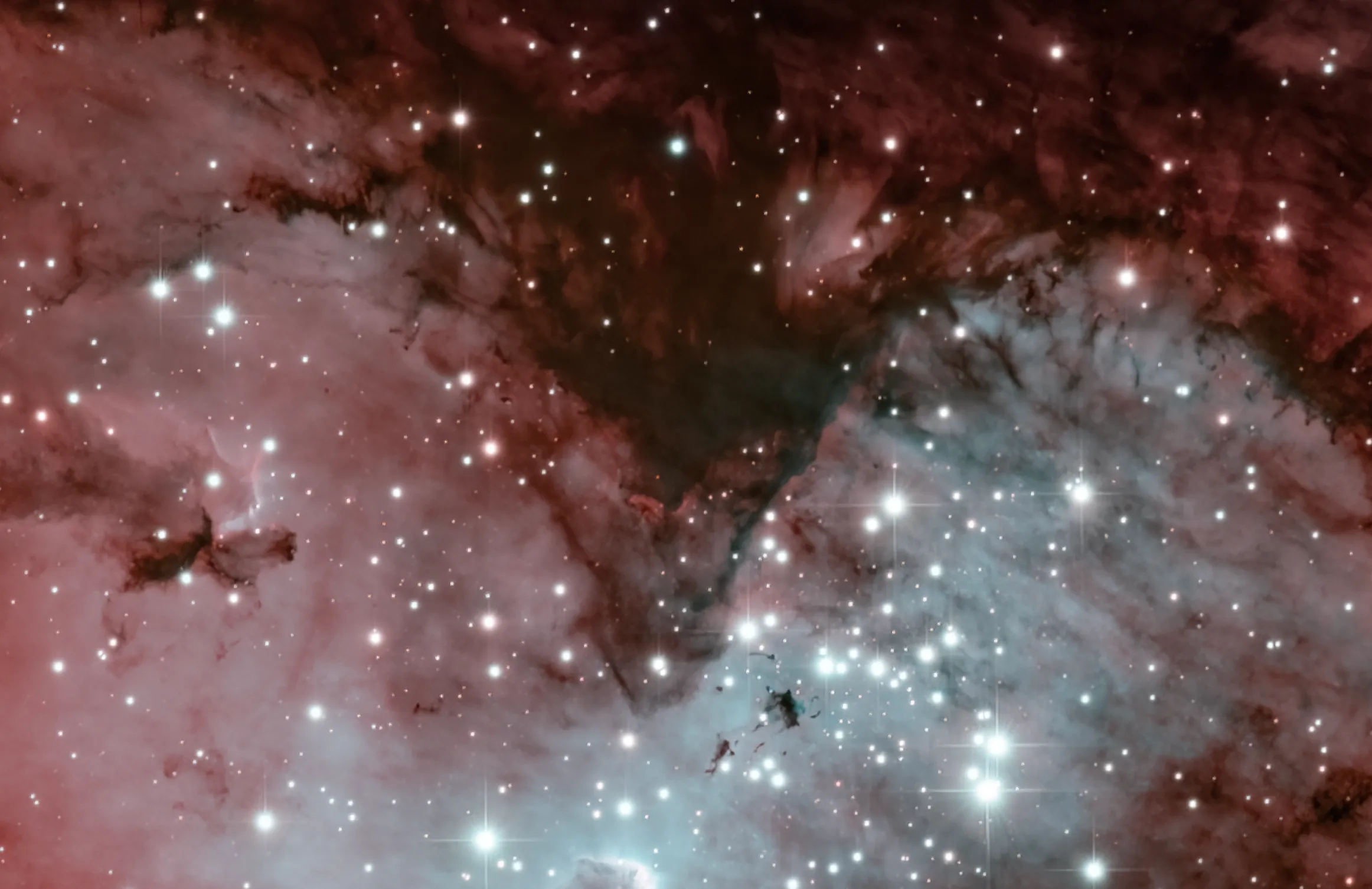 Zoom in on Eagle Nebula