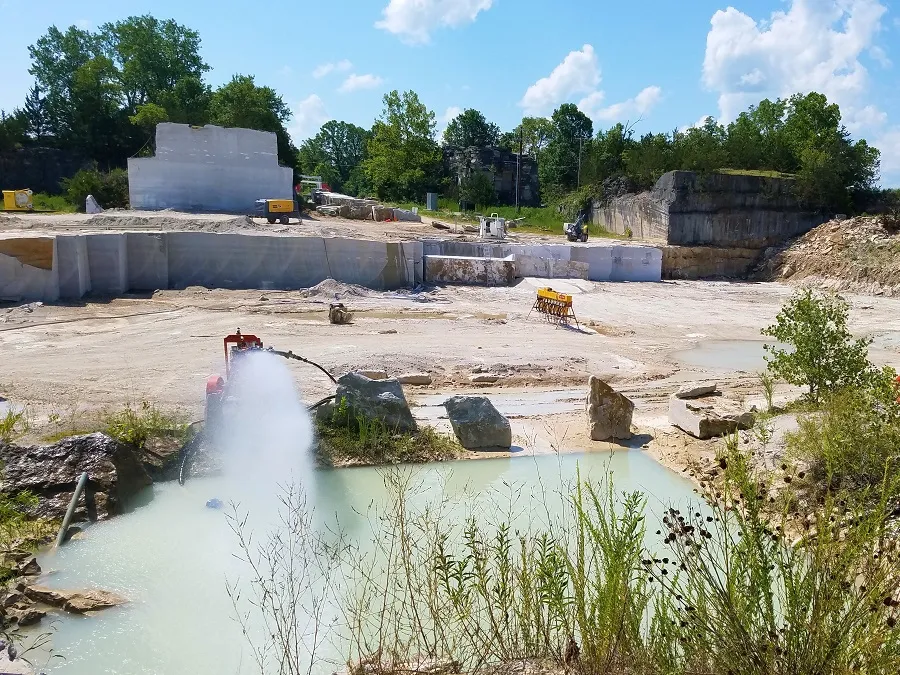 Current mining ledge at Phenix Quarry