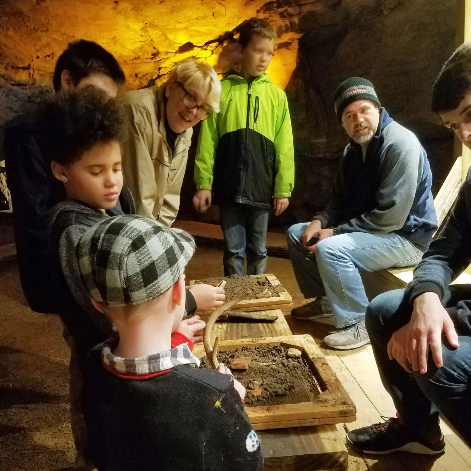 Fantastic Caverns Adventure Tour Fire Pit Excavation