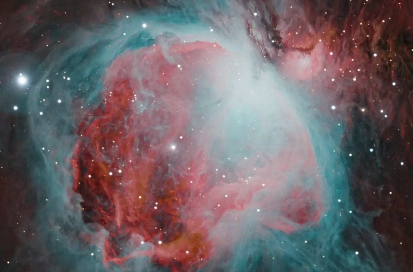 Zoom in of Orion Nebula from the TEC 180 FL telescope
