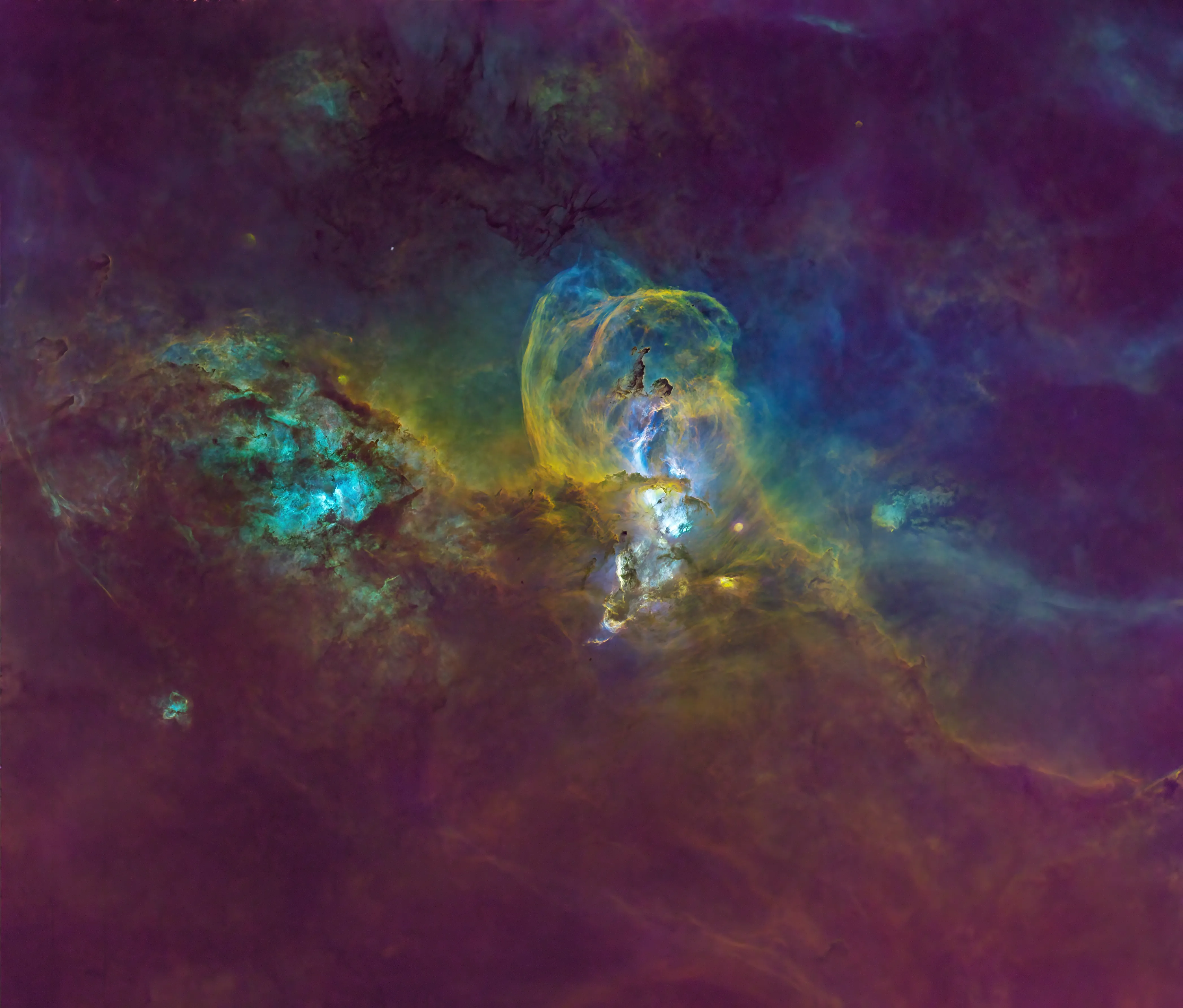 Starless NGC 3576 The Statue of Liberty Nebula by Richard Harris