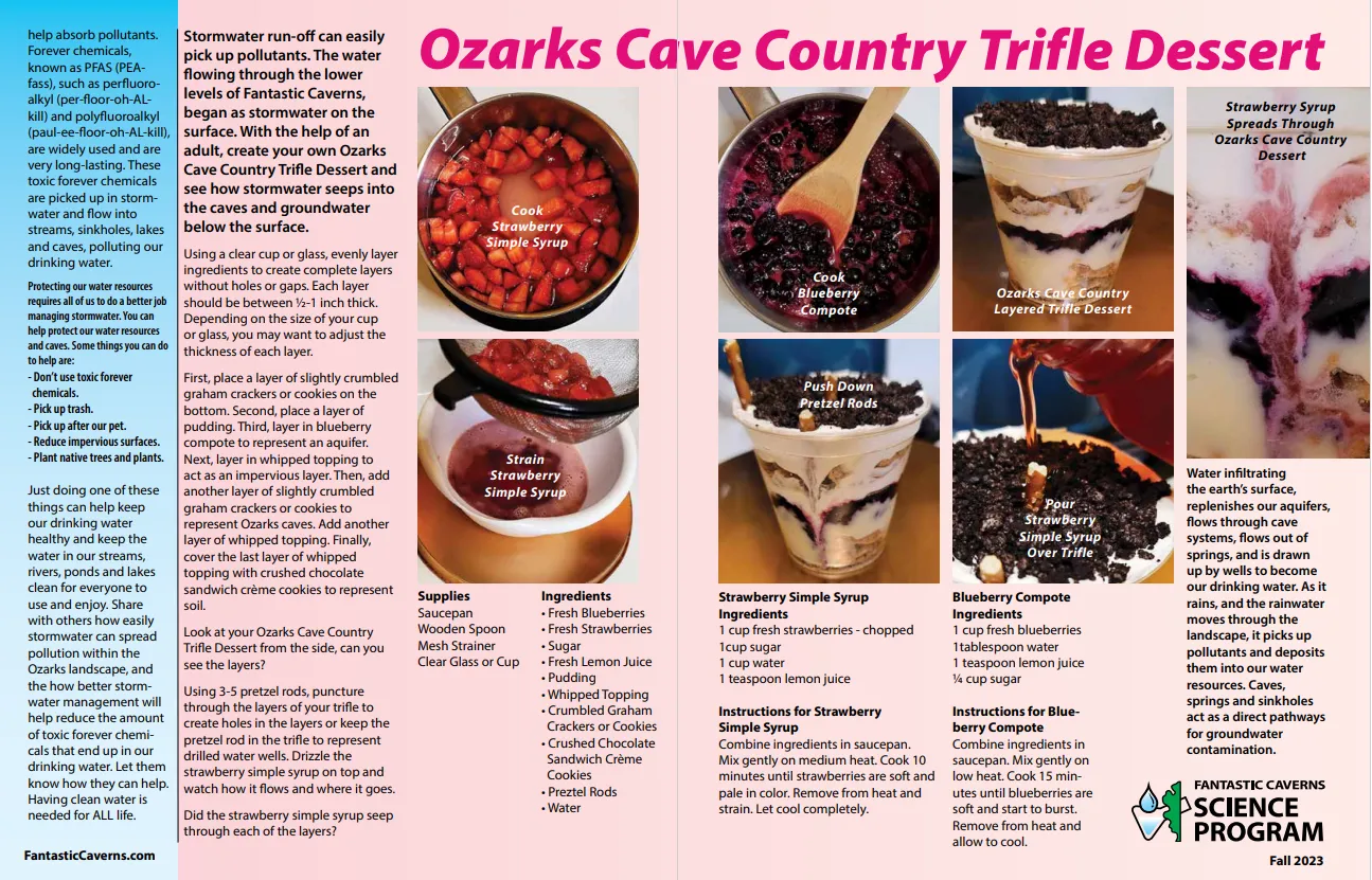 Ozark Adventure Classroom Magazine Fall 2023 Issue Page 2 through Page 3