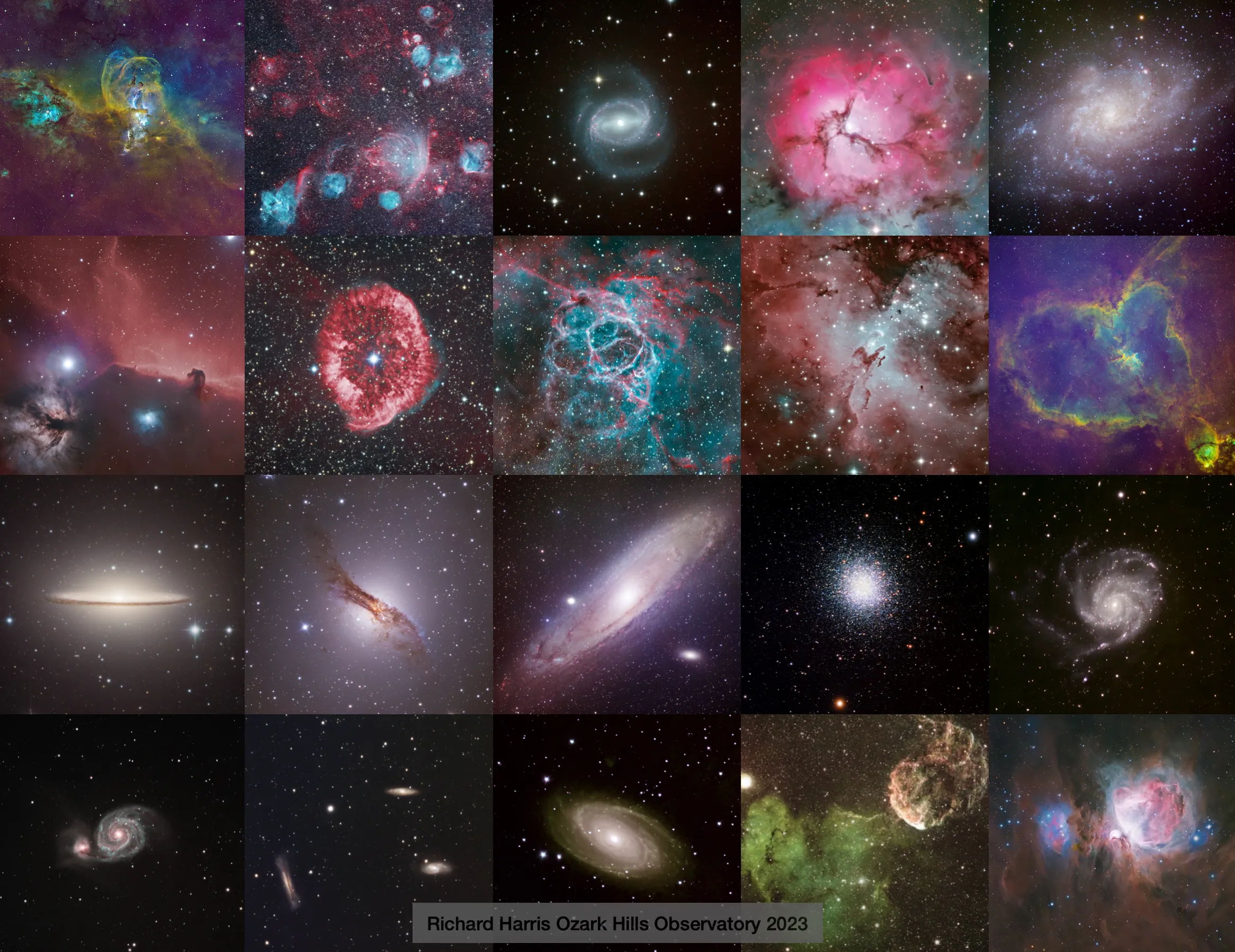 A year of deep sky imaging in pictures: 2023 at a glance