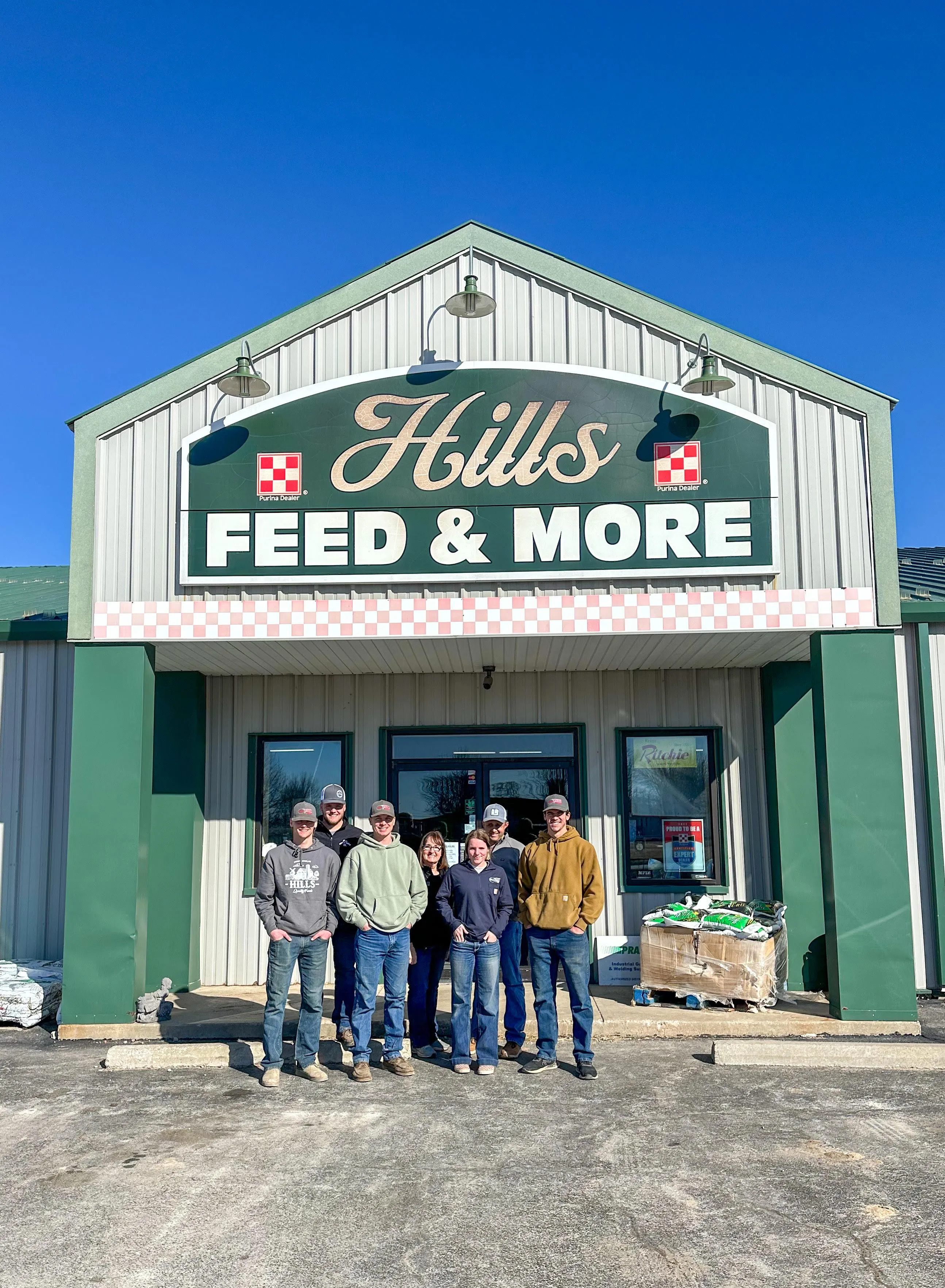 It is our pleasure at Hills Feed and More to serve our customers and our community the best agriculture products.