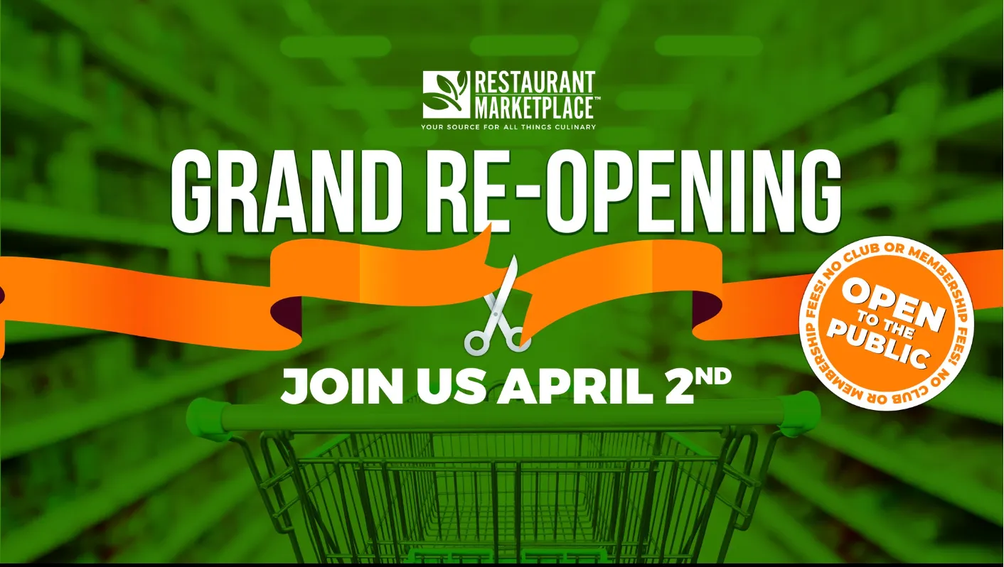 Join us at the Grand Re-Opening of Restaurant Marketplace, on April 2nd, at 2140 W Grand St. Springfield MO, 65802