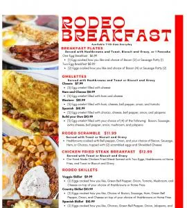 The Rodeo in Okmulgee Breakfast