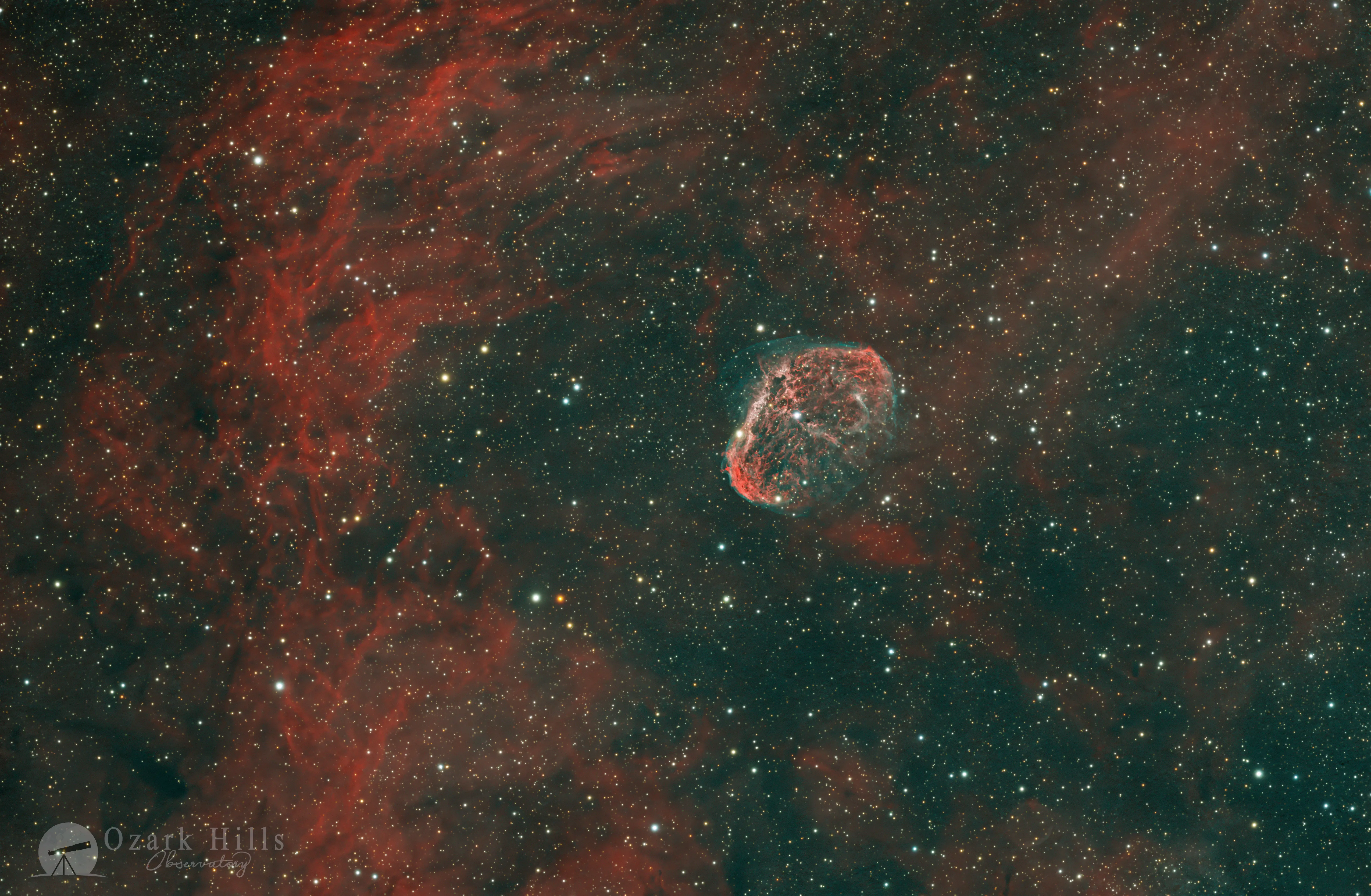 NGC 6888 Crescent Nebula captured with Takahashi FSQ-106EDEX4