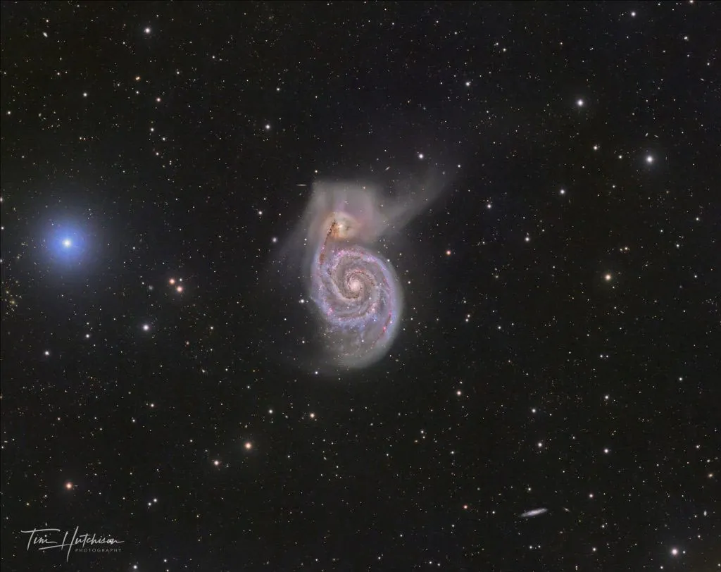 M51 Taken with a 2005 200FL by Tim Hutchison