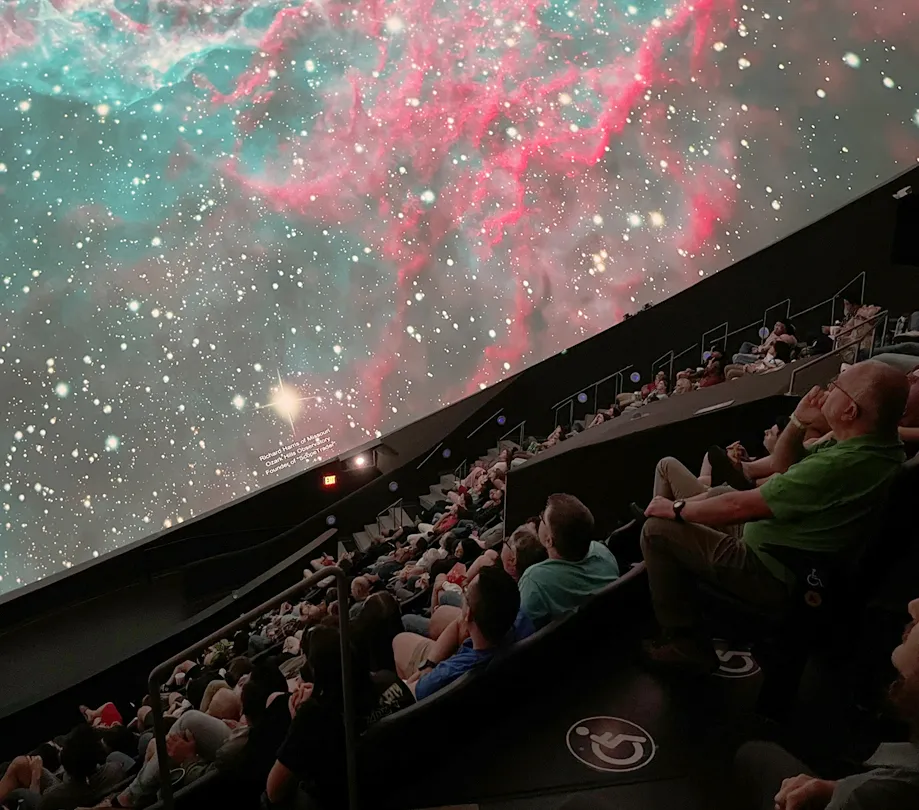 WR 102 a Wolf–Rayet star image by astronomer Richard Harris presented by NASA at the INTUITIVE Planetarium in the U.S. Space and Rocket Center