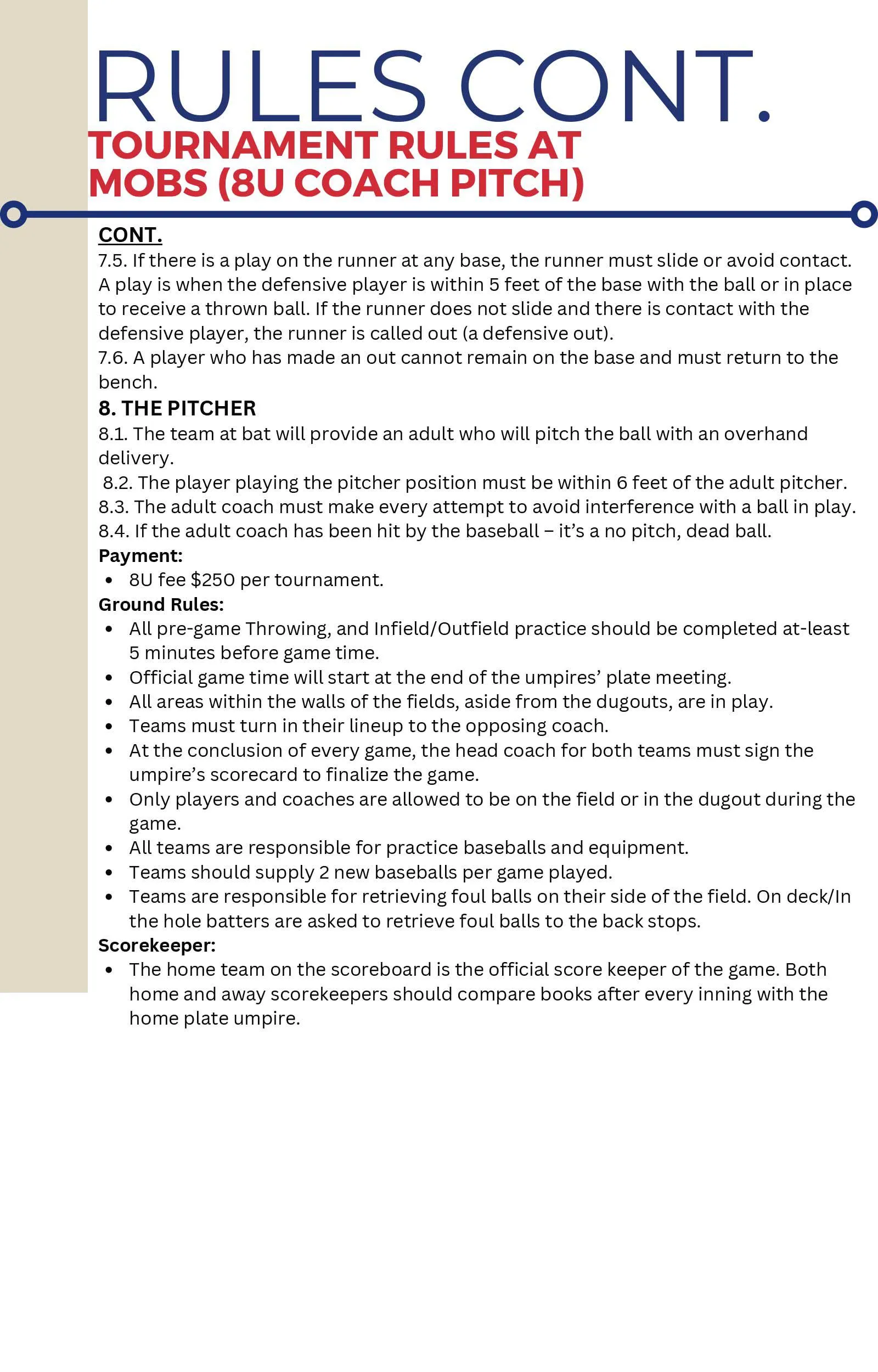 Mickey Owen Tournament Guide page 9.