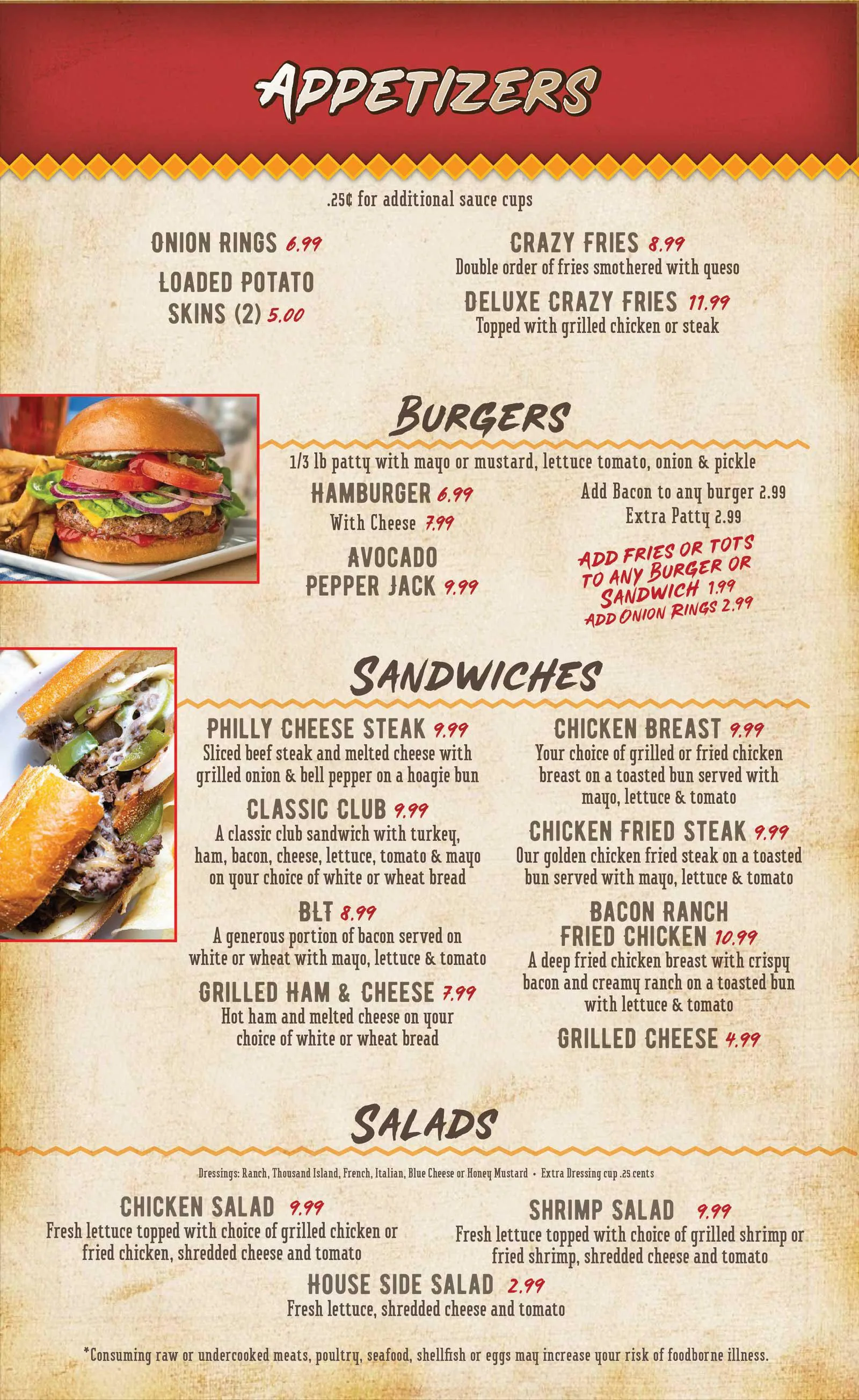 The Rodeo in Okmulgee appetizers menu