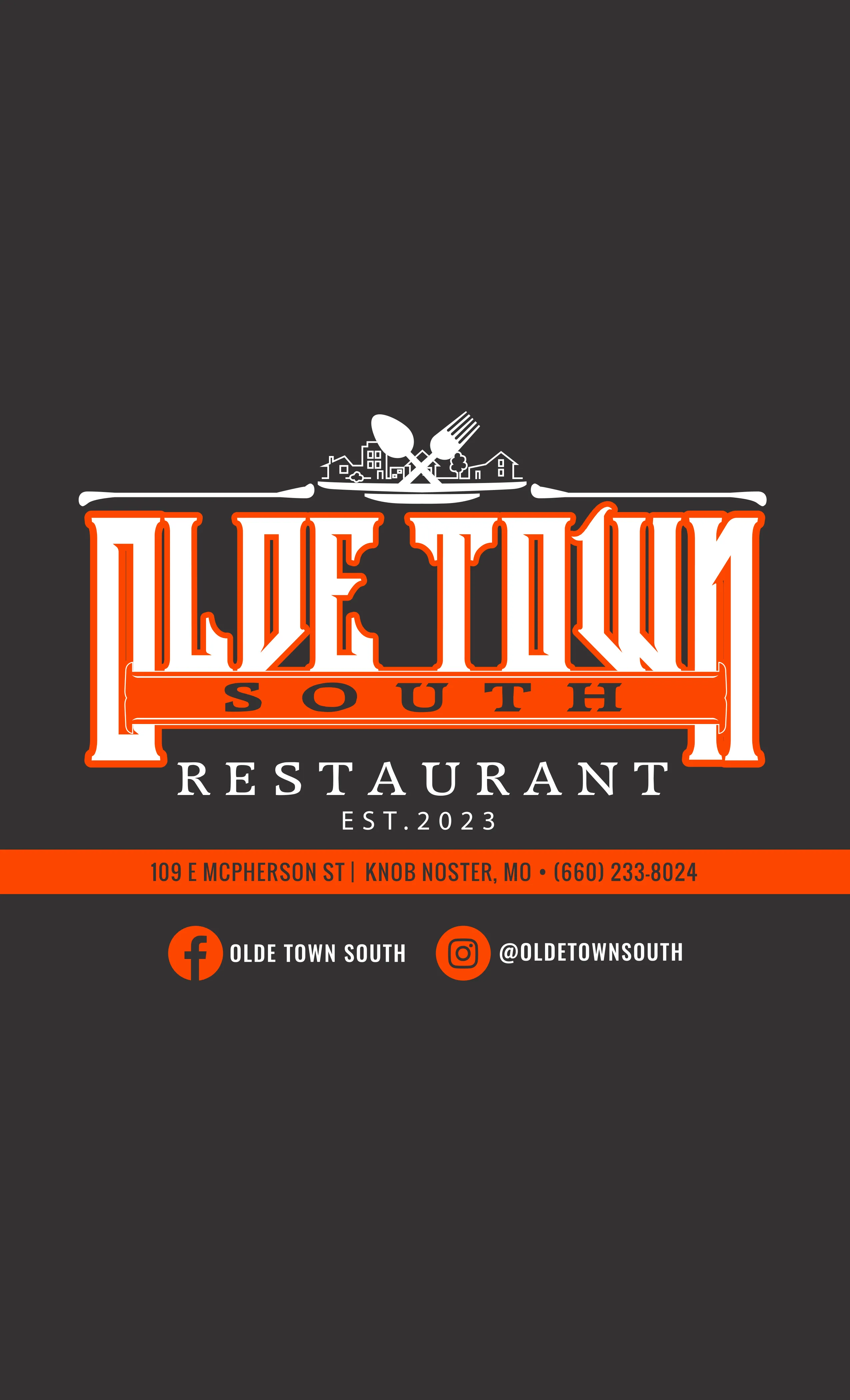Olde Town South Menu Page 1