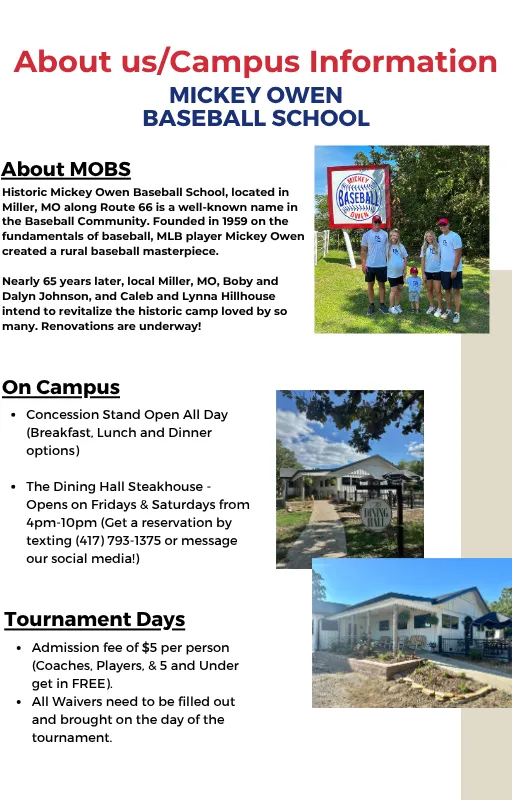 Mickey Owen Tournament Guide page 2.