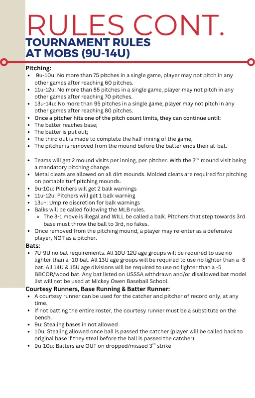 Mickey Owen Tournament Guide page 5.