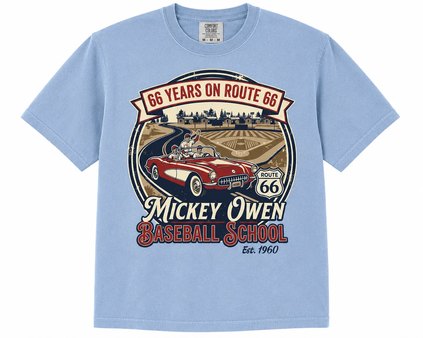 Route 66 Shirt Blue